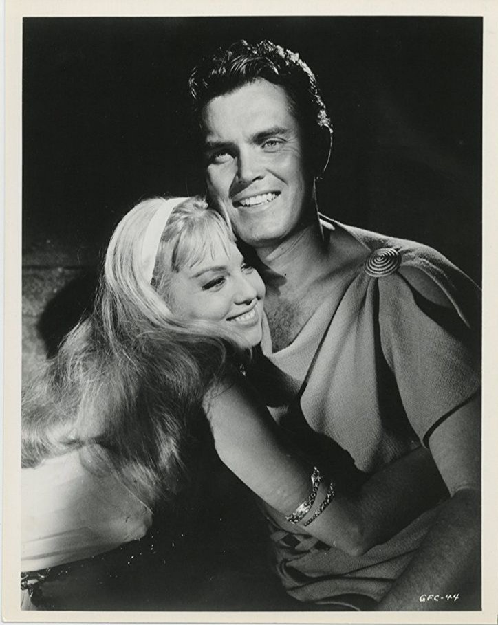 Avec Jeffrey Hunter 
